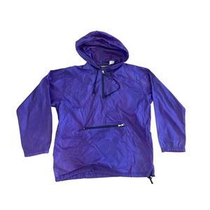 Marika Sport Performance Vintage Y2K Purple Anorak Hooded Pullover Jacket L